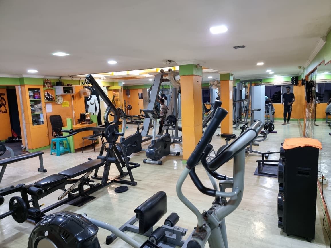 Main training floor with modern equipment at Galaxy Fitness Mart